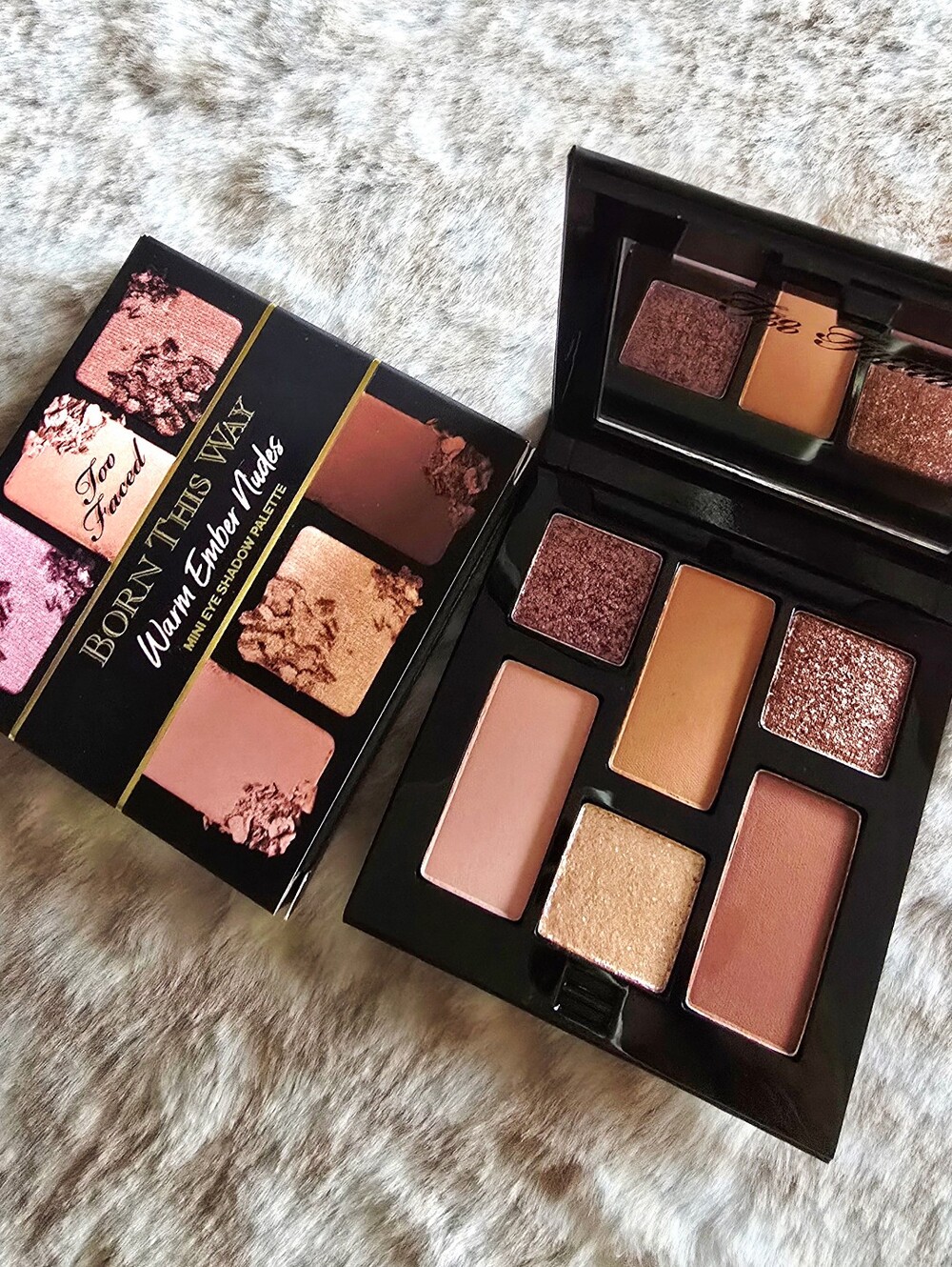 NEW! Too Faced Born This Way Warm Ember Nudes Mini Eye Shadow Palette